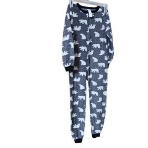 Kids Polar Bear Micro Fleece Footless Sleeper Pajama  Size  6X